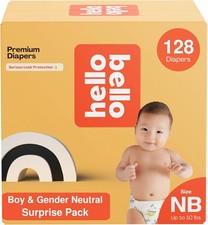 Hello Bello Newborn Premium Diapers, Size NB - Up to 10 lbs Surprise Pack fo