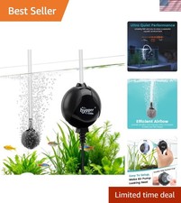 Quiet Mini Air Pump for Aquarium 1.5 Watt Oxygen Fish Air Pump for 1-10 Gallo...