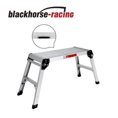 #ad #ad 30quot; Aluminum Folding Work Platform Drywall Ladder 330 lbs Non slip Bench $45.69