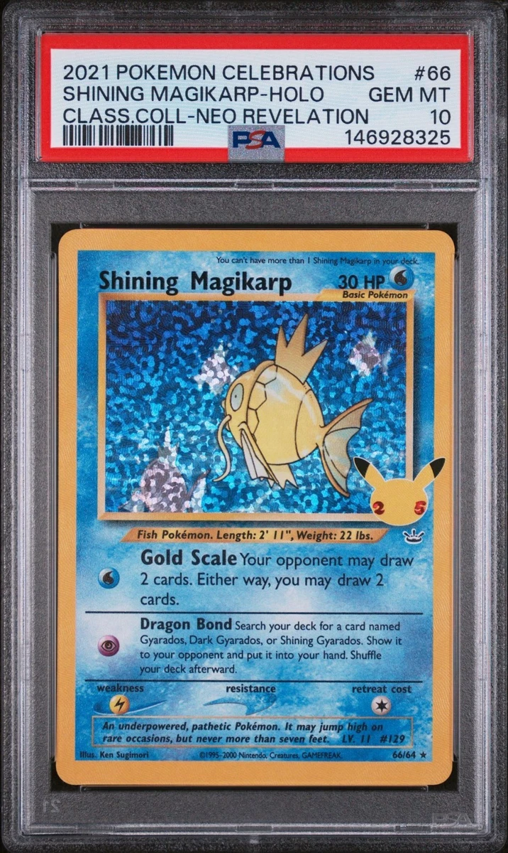 Shining Magikarp PSA 10 Celebrations Classic Collection Pokemon
