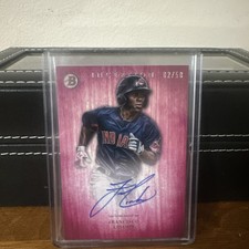 2014 Bowman Inception Auto Francisco Lindor #PA-FL 02/50 Cleveland Indians Mets