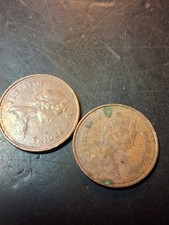 1981 Canada One Cent Coins - Set of 2