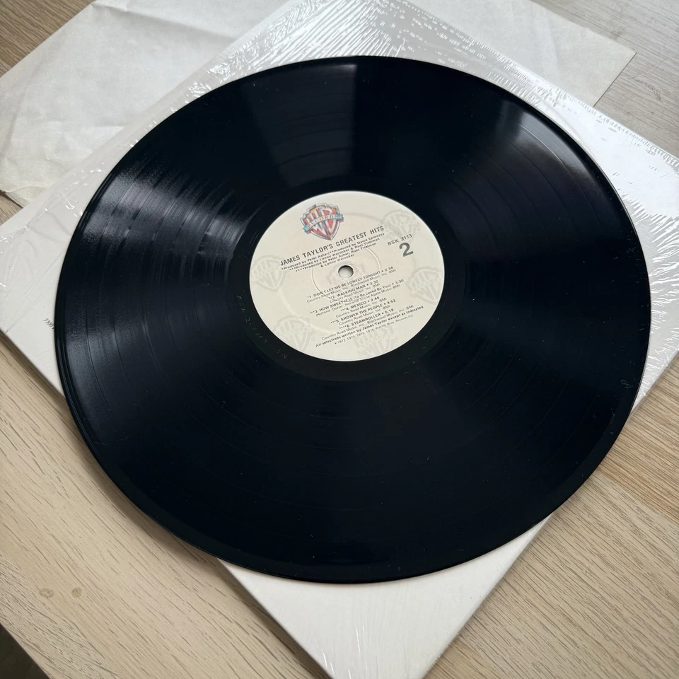 JAMES TAYLOR - Greatest Hits LP Vinyl Warner Bros 1976 In Shrink! Excellent Foto 3 de 4