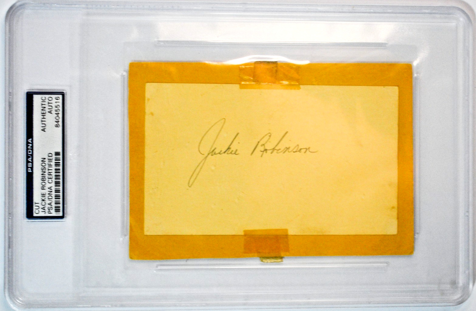 Jackie Robinson Autograph Cut Pencil Crisp Auto PSA DNA Authenticated Dodgers