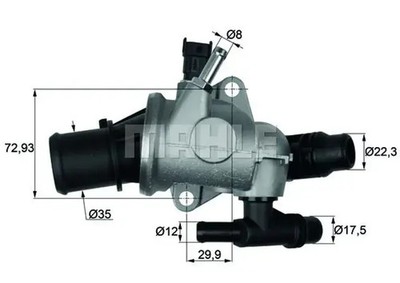 Thermostat TI 152 88 MAHLE für ALFA ROMEO LANCIA