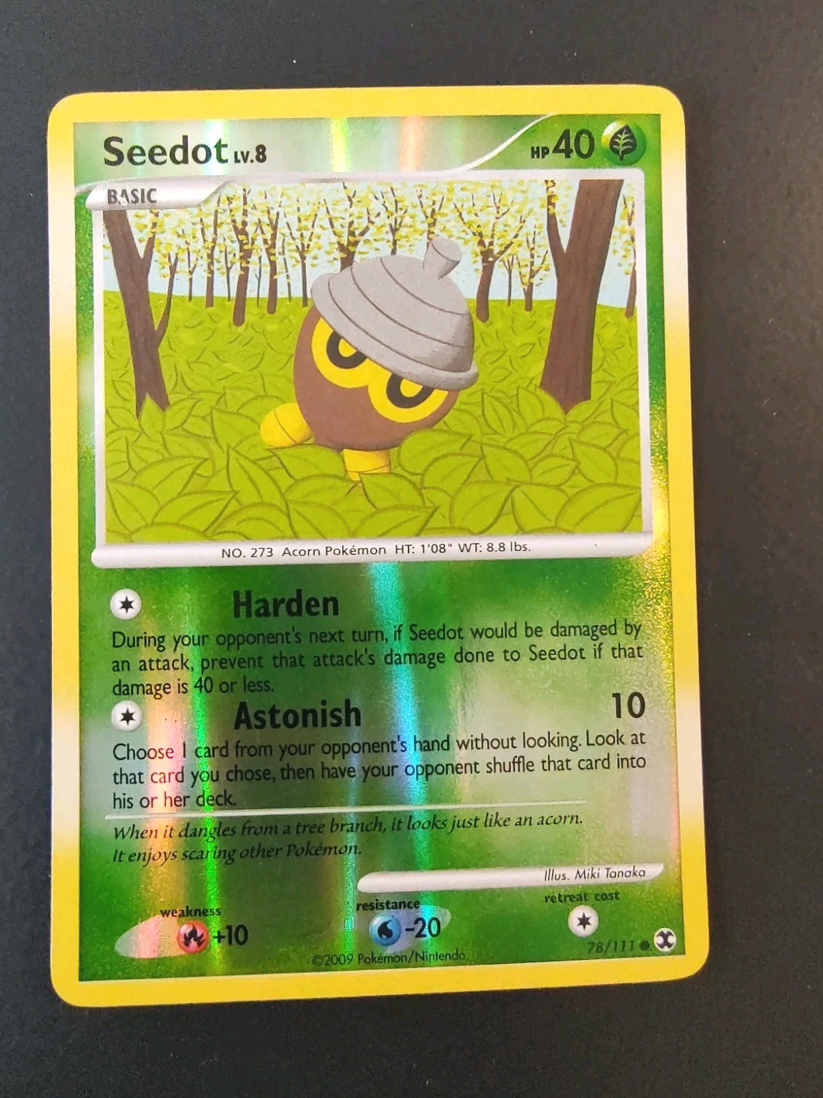 Seedot 78/111 Platinum Rising Rivals Reverse Holo Pokemon Card