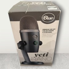 Blue Yeti Nano Shadow Grey Premium USB Microphone for Recording/Streaming