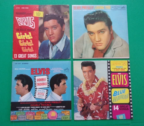 ELVIS PRESLEY - Double Trouble (LSP-3787) Lot of FOUR Soundtrack Albums!