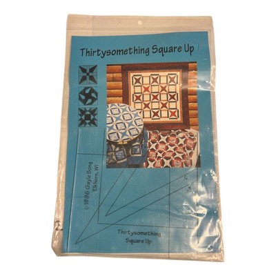 Thirty Something Square Up First Act Stars Quilt Pattern 3'' 4'' Block Ruler NEW