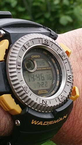 Vintage Casio G-Shock DW-9800 Wademan Digital Compass. NO SHROUD. Orig Strap. - Picture 11 of 17