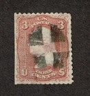 US Scott 65 VF Fancy Cross Cancel — photo 1