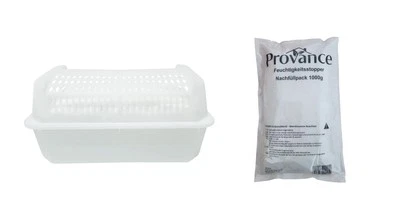 PROVANCE Entfeuchter Box Raumentfeuchter Luftentfeuchter Raumklima 80m² 1kg Granulat