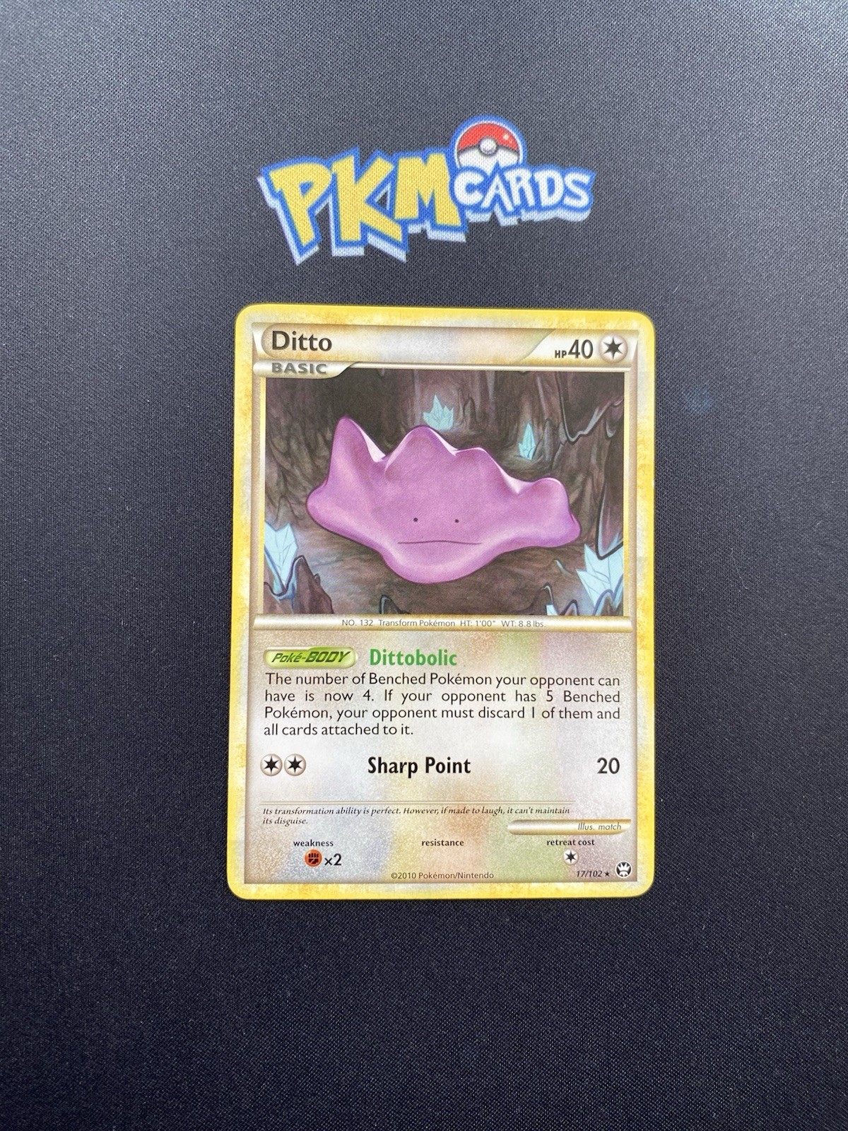 Pokémon TCG Ditto Triumphant 17/102 Regular Rare LP.