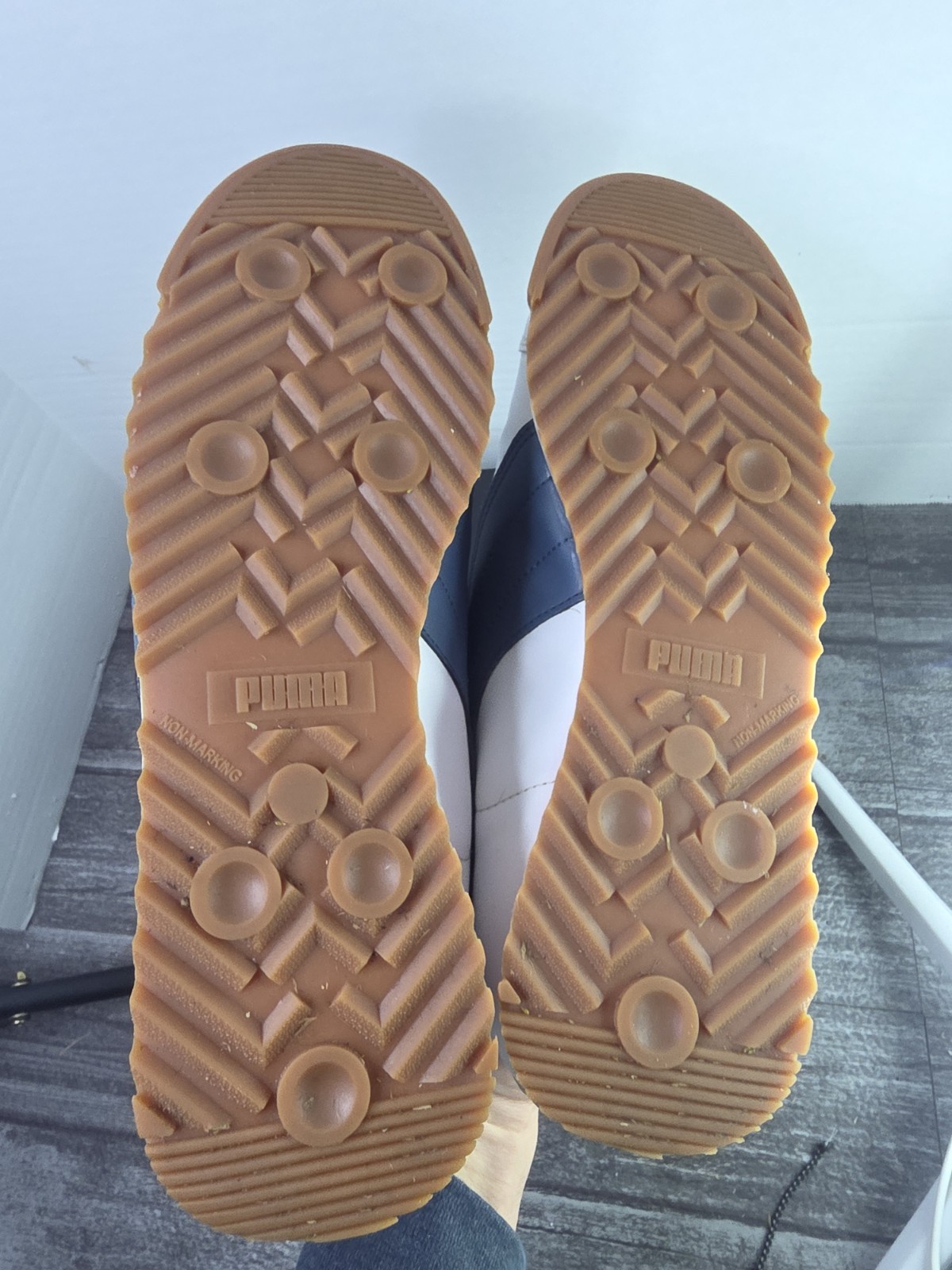 Size 9 - Puma Roma Basic Plus White Evening Sky M… - image 6