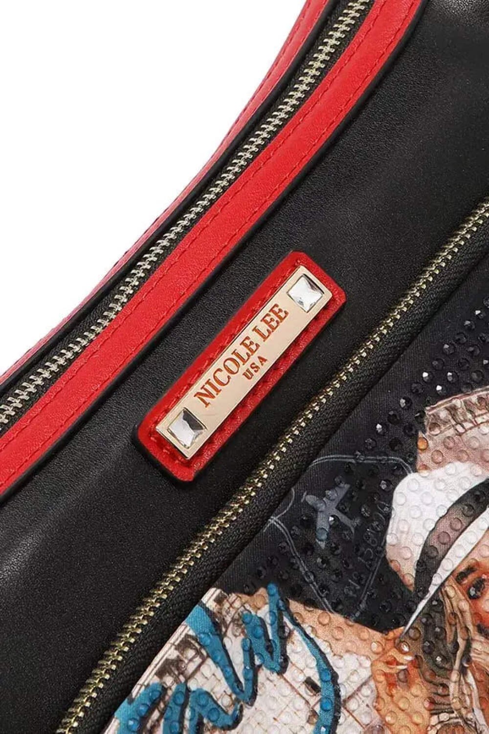 Trendsi Nicole Lee Italy Print Women's Shoulder Bag Everyday Fashion Multi-Pocke thumbnail 10