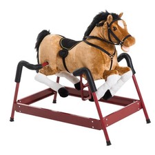 Rocking Horse Toy Children Vintage Plush Rocker WoodenRide W/Sound Exquisitegift