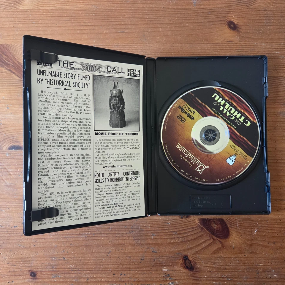 The Call of Cthulhu (DVD, 2005) H.P. Lovecraft - Image 3 of 3