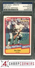1989 SWELL GREATS #108 JIM OTTO HOF PSA AUTHENTIC DNA AUTO