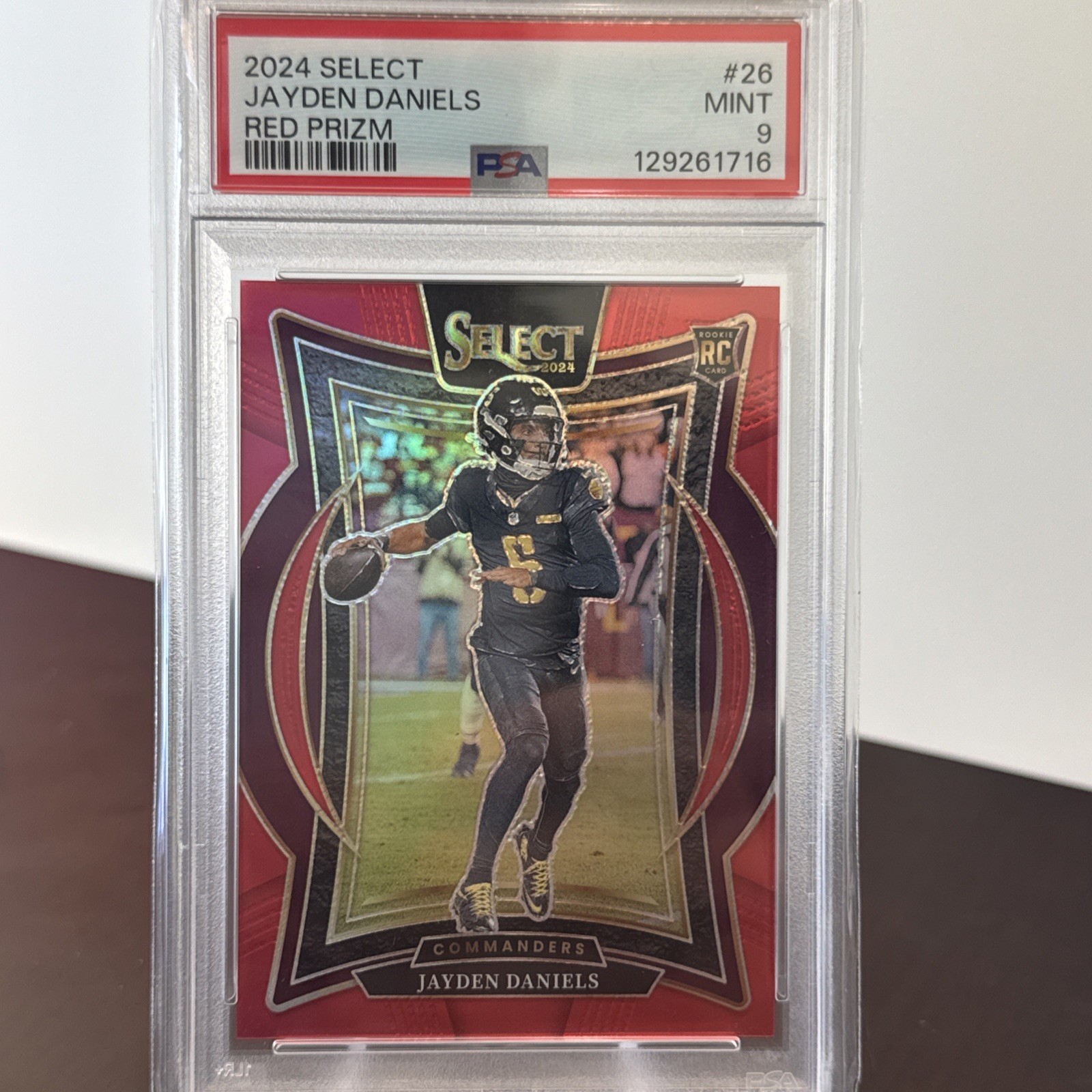2024 Panini Select - Concourse Jayden Daniels #26 Red Prizm /99 (RC)