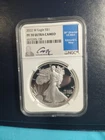 2022 W PROOF American Silver Eagle NGC PF70 Ultra Cameo Signed EDMUND  MOY E-121