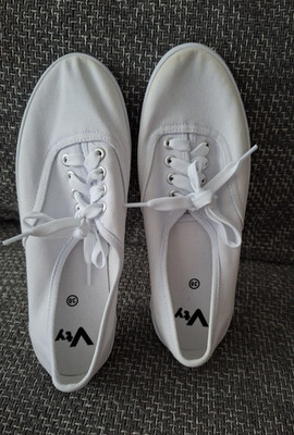 Vty Damen Sneaker Sportschuh Low Top Schnürung Weiß EU 38 Freizeit Gehen