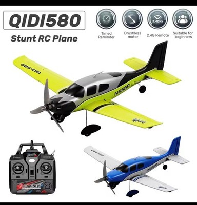 QIDI580 RC Stunt-Segelflugzeug 4CH 2,4 GHz, Bürstenlos EPP-Schaum Starrflügel