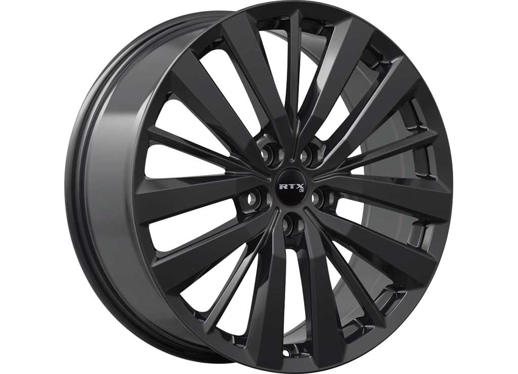 ◆RIETI◆ BLACK VEE RT 4051 C1 RTX Wheels 083279 NI-02 20x8 5x114.3 ET45 CB66.1 Gloss Black