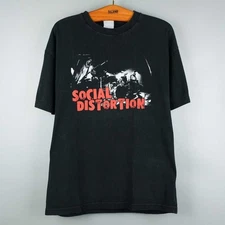 Vintage Social Distortion Band Live in Tour T-shirt All Size S to 5XL NZ246