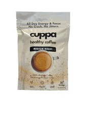 Cuppa Healthy Instant Coffee with Ashwagandha & Lion's Mane (30 Servings) New