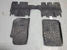 2007-2018 Jeep Wrangler Full Set Of Oem Floor Mats Black 4 Door Front Rear