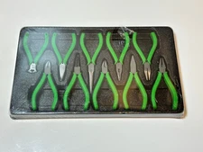 NEW Cornwell Tools CPL311NG 10pc Precision Mini Pliers Set in NEON GREEN