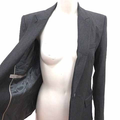 ZARA BASIC Tailored Jacket Fully Lined S Black /Y… - image 5