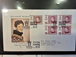 DÄNEMARK GRÖNLAND 🇩🇰 ERSTAGSBRIEF 4 x 106 107 LOT 257