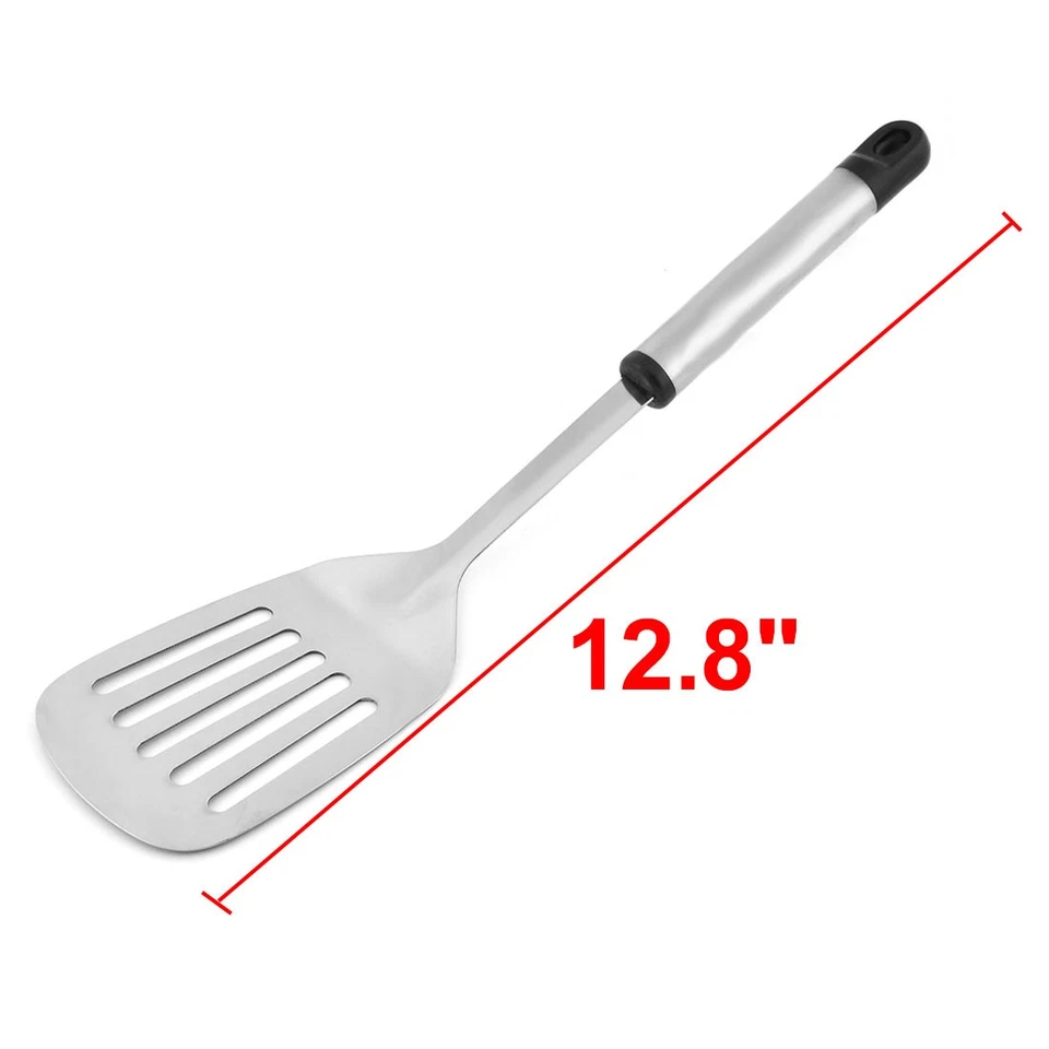 Casa Cucina Cucina antiaderente Pancake asolato Turner spatola nero tono argento - Immagine 2 di 3