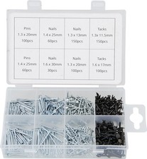 750pc Assortment Box Of Nails And Tacks