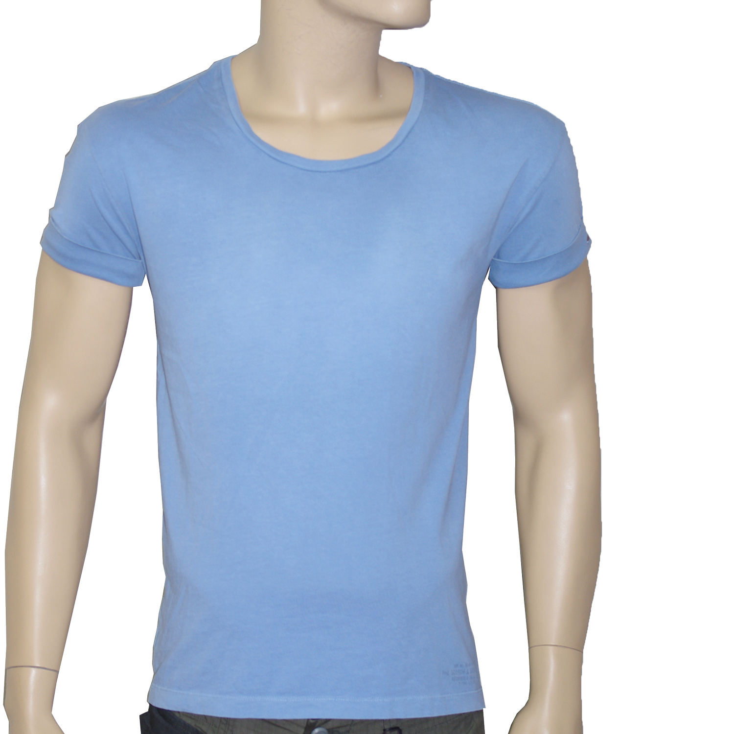 SCOTCH AND SODA tee shirt homme slim bleu ciel