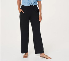 Elizabeth & Clarke pantaloni gamba dritta con macchia e tecnologia a forma di vita - nero - 3X A382694