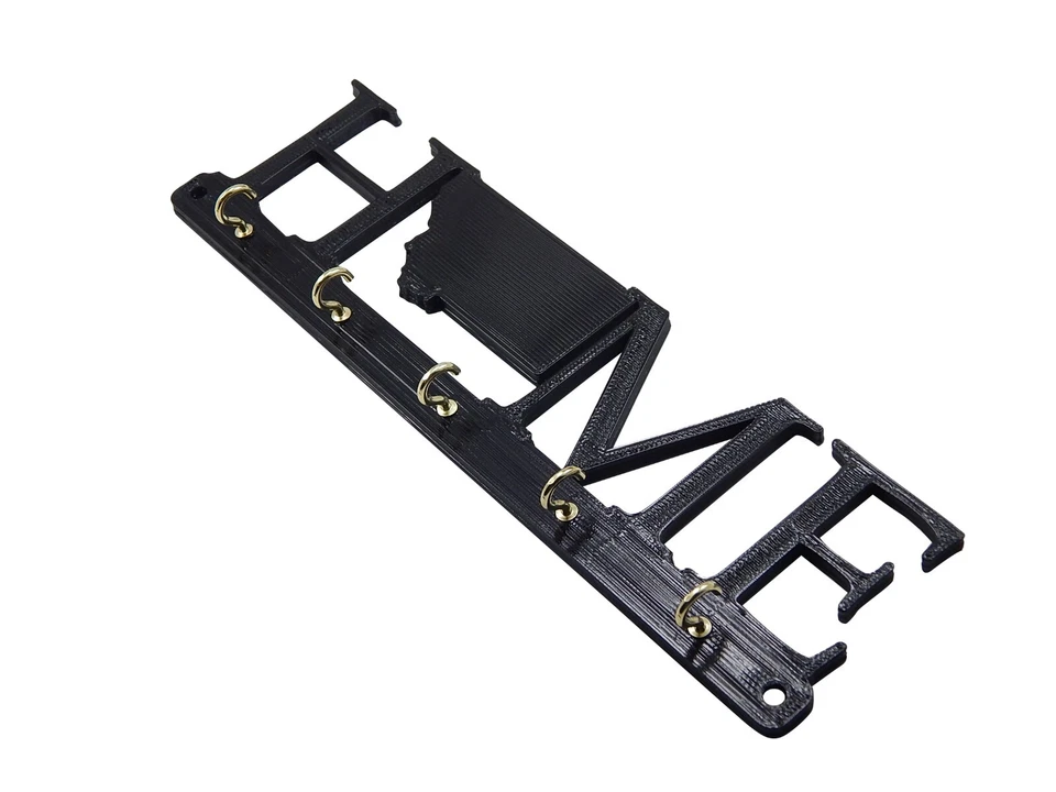 Montana Hogar Estado Forma Llavero Colgador Estante Inauguración Regalo Decoración de Pared Foto 4 de 4