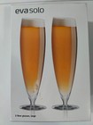 Eva Solo Beer Glasses Transparent Large Set of 2 - Brand New