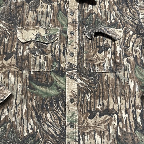 Vintage Cabelas USA Men's 2XL Tall Realtree Camo Long Sleeve Button Up Shirt - Picture 2 of 14