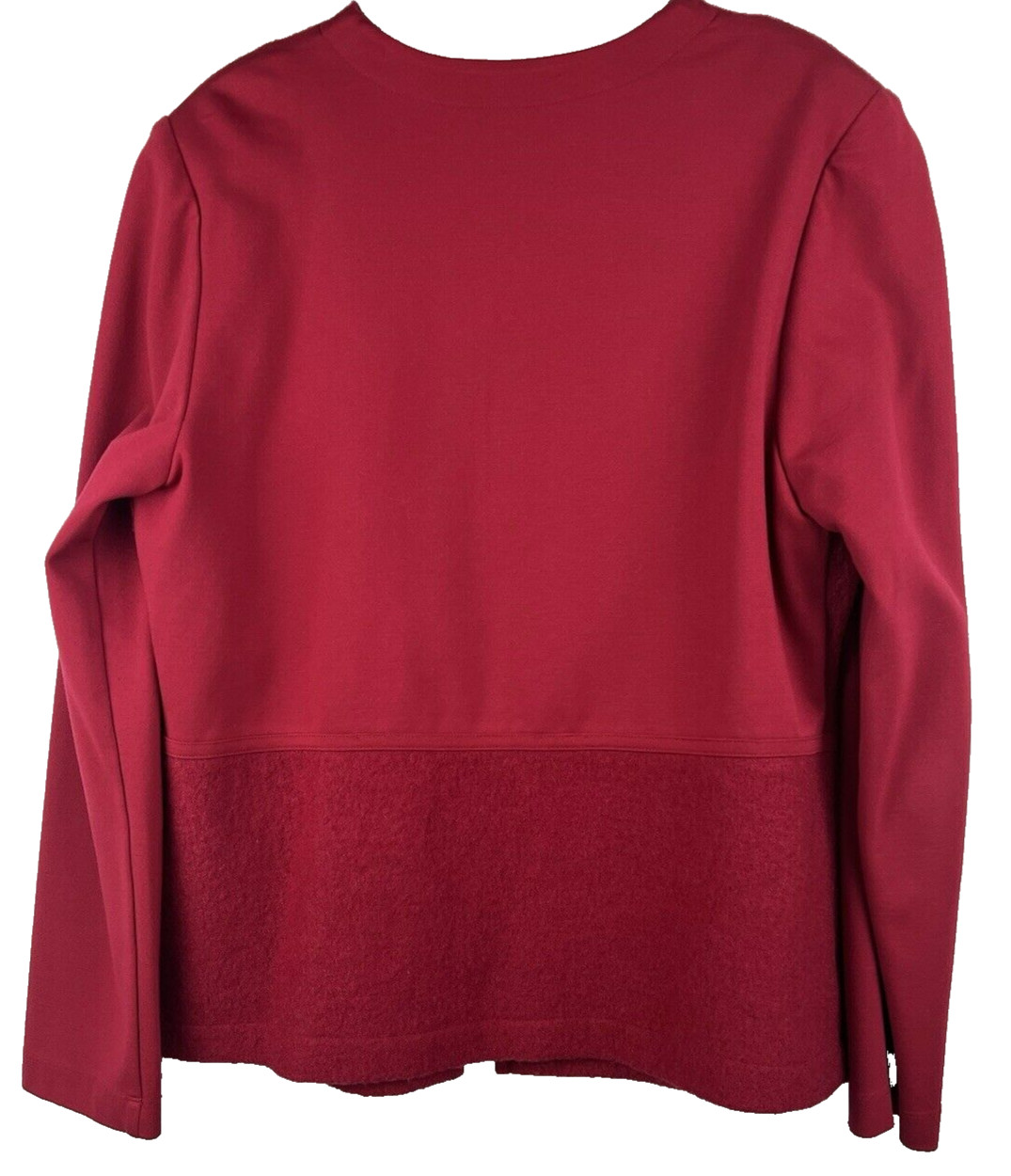 Chicos Jacket Women's Medium Solid Red 100% Wool … - image 4