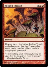 4x Roiling Terrain - LP - Worldwake  - mtg SPARROW MAGIC