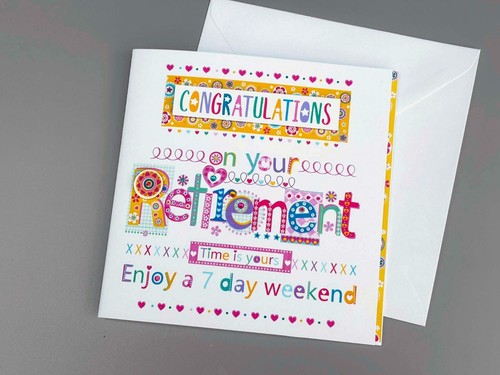 Retirement card for her, congratulations retirement leaving card - Picture 19 of 43