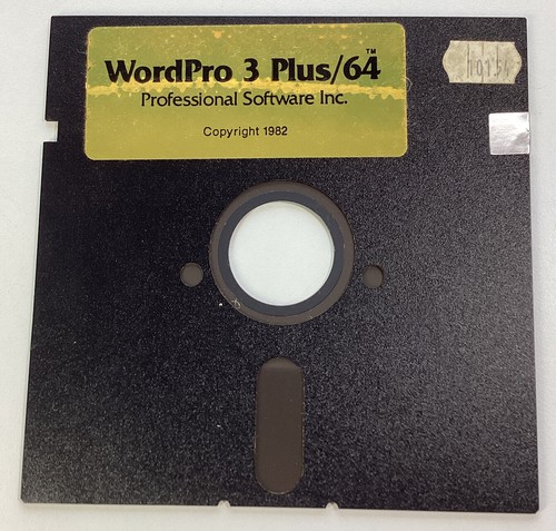 Commodore 64 Software Vintage 1983 WordPro 3 Spellright Plus Raro 1 Disquete - Imagen 1 de 8