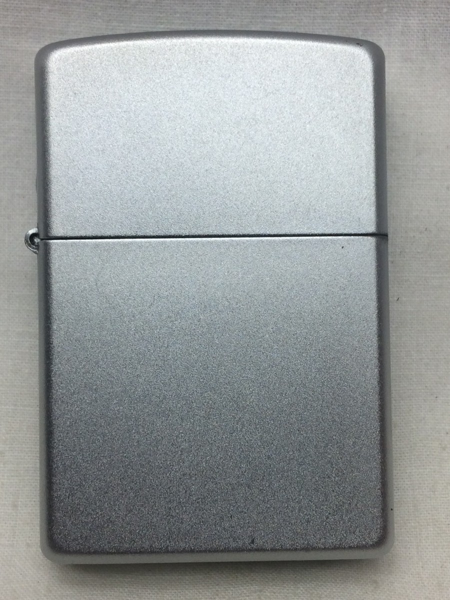 Zippo Lighter Brushed Chrome Silver Tone Marked | eBay