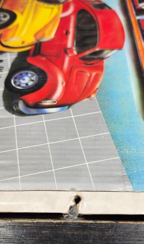 Vintage Rally Sport Die Cast Pull Back Drag Car Toy Display Advertising Sign - Picture 8 of 14