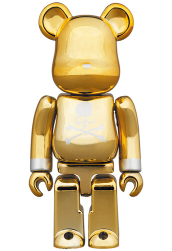 BE@RBRICK 400% & 100% MASTERMIND JAPAN GOLD MEDICOM TOY Bearbrick