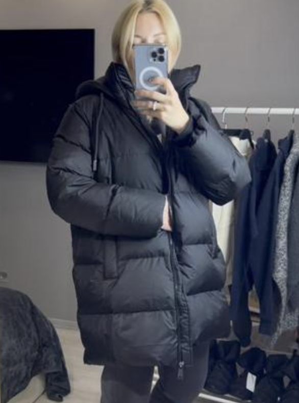 ZARA WOMEN NEW WATER AND WIND PROTECTION HOODED DOWN COAT ZARA WOMEN NEW WATER AND WIND PROTECTION HOODED DOWN COAT