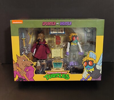 Neca TMNT Splinter Vs. Baxter 2-pack Nickelodeon