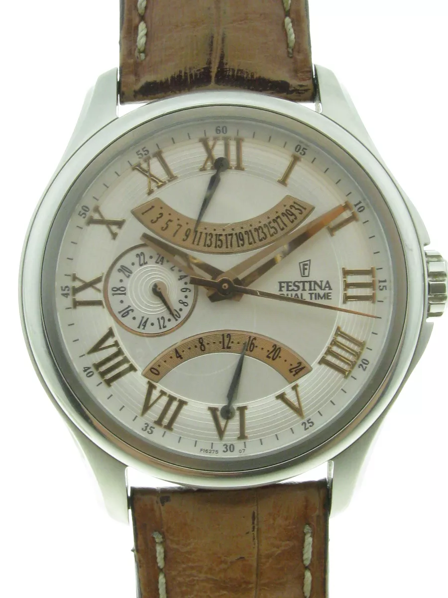 FESTINA COSMOPOLITE DUAL TIME F16275 STAHL CA. 2000 eBay